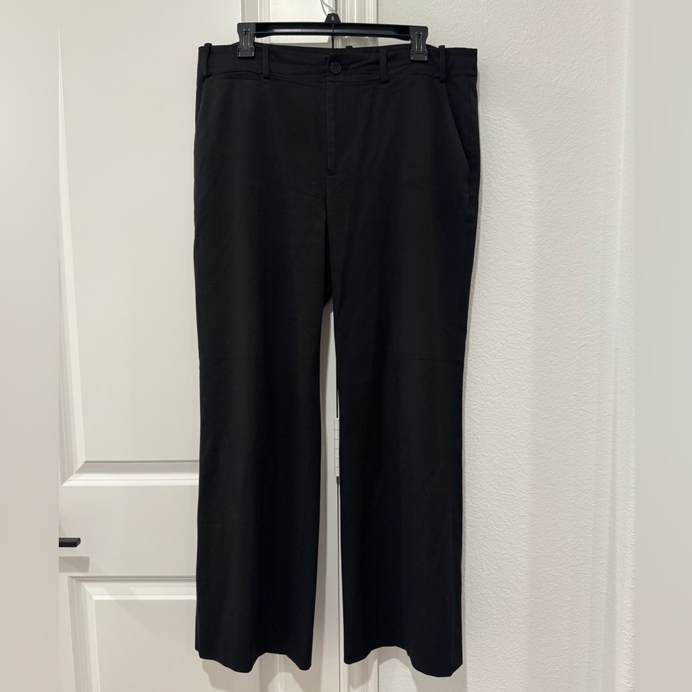 Ralph Lauren Sanderson Elegant Black Dress Trousers